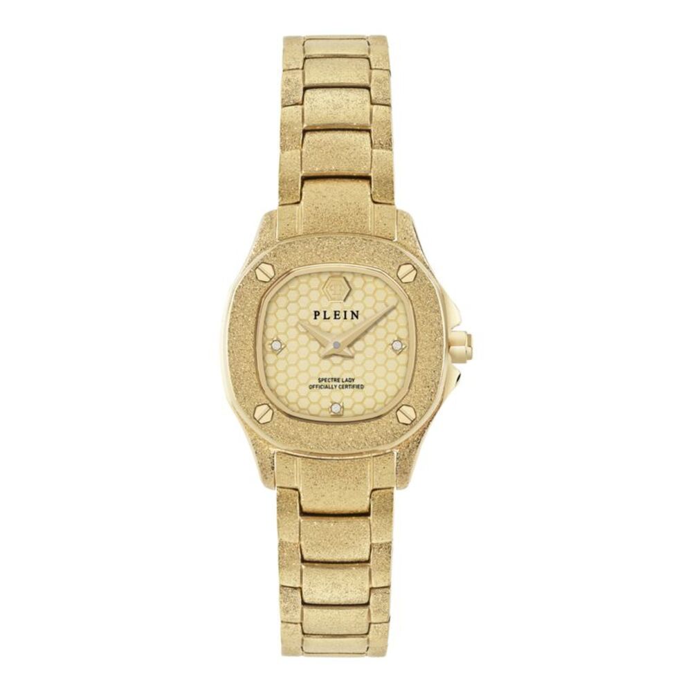 Philipp Plein $pectre Lady Mini Crystal Watch Gold Womens